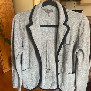 Gray Blazer with Black Trim